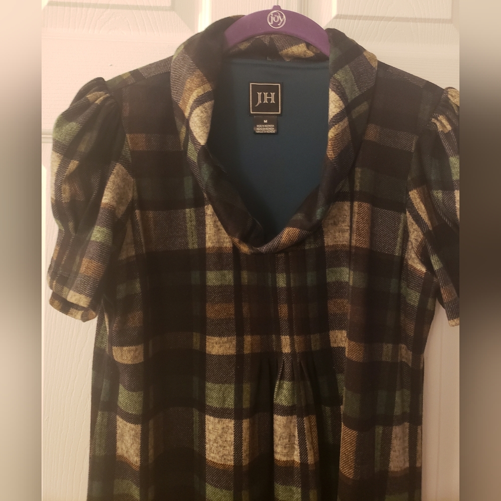 Dress- green and black
